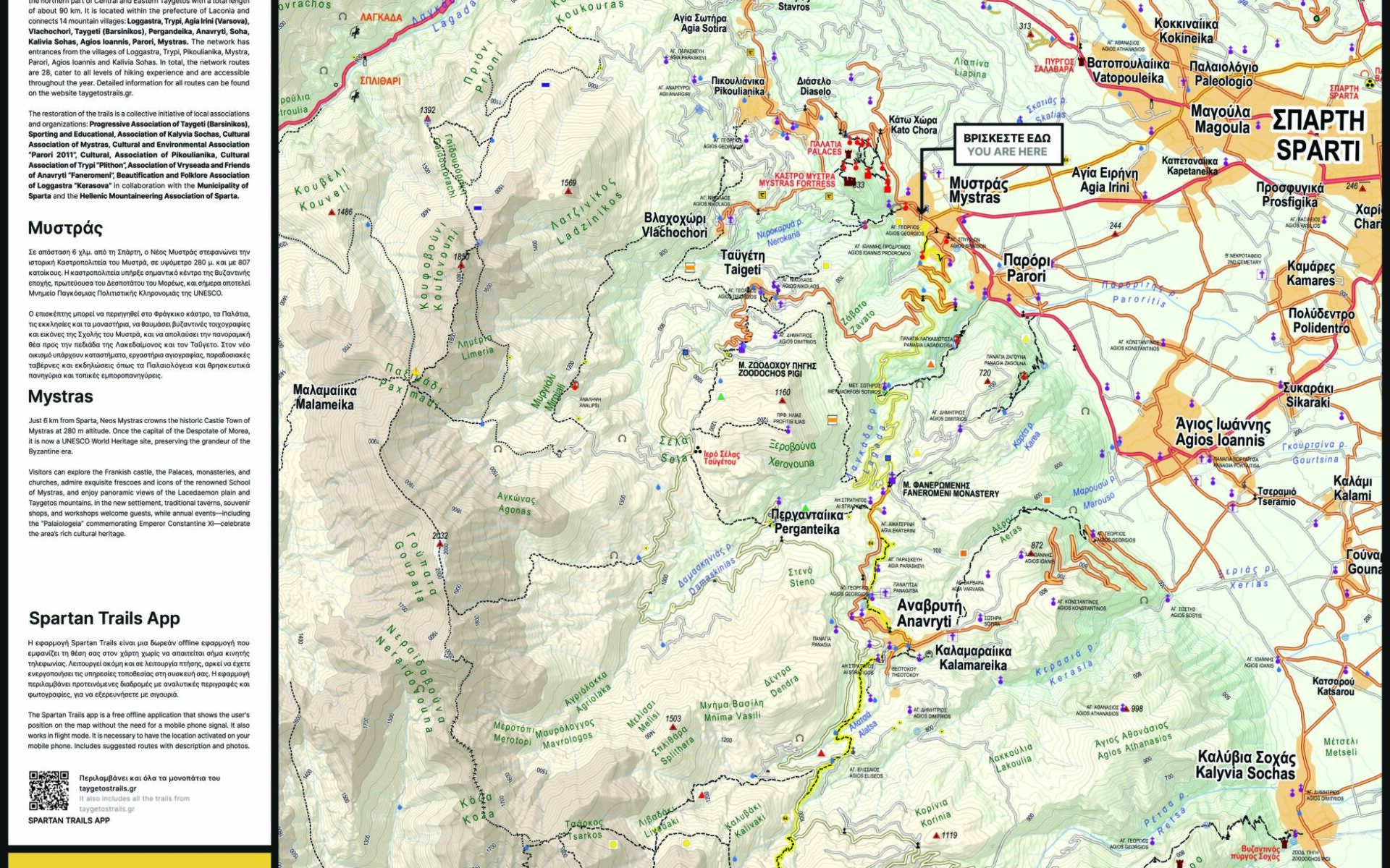 Πινακίδα Υποδοχής Μυστρά